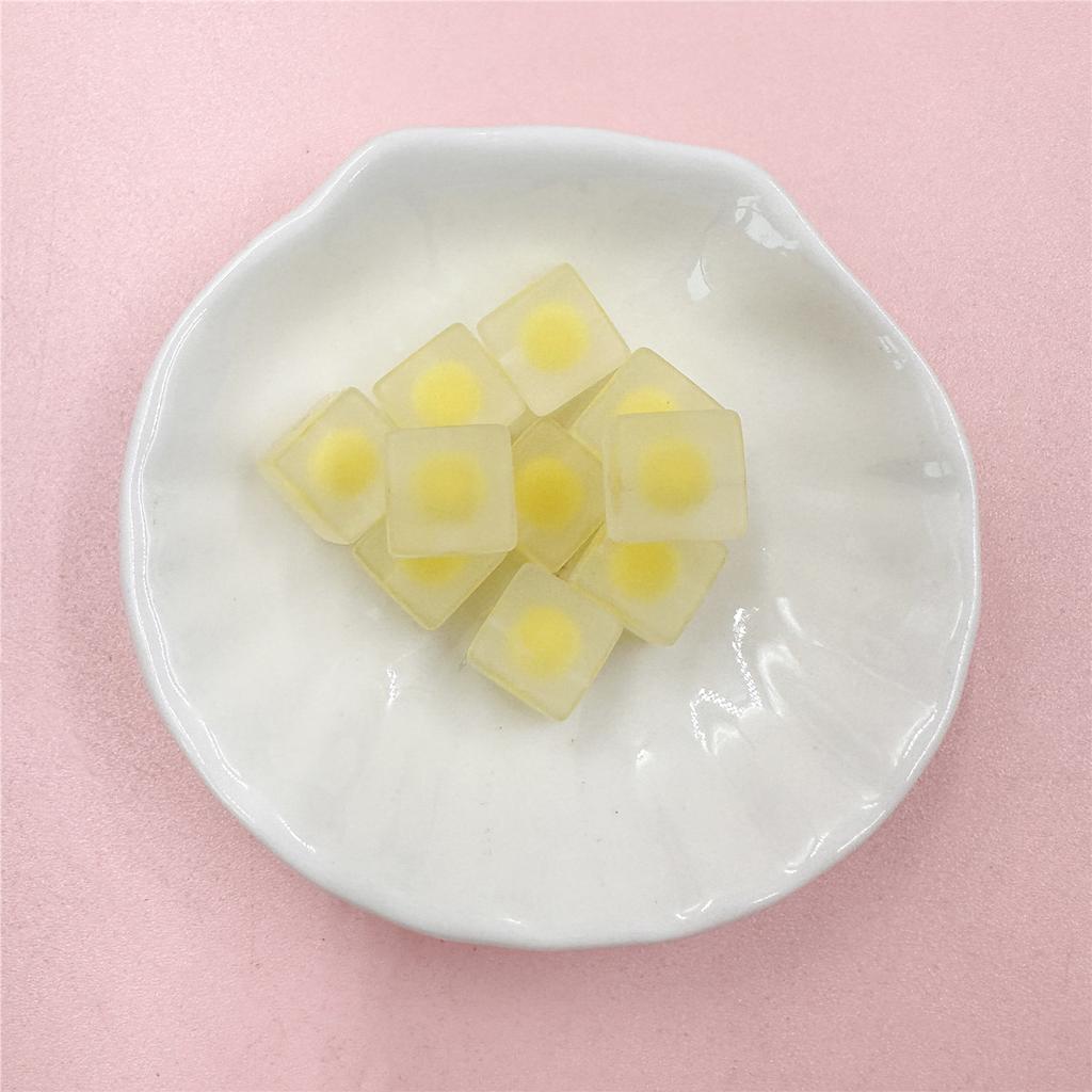 DIY акриловые квадратные свободные бусины, материалы ручной работы, 10 мм, ювелирные аксессуары, матовый браслет-цепочка для мобильного телефона, 10 шт., модные бусины