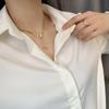 Gold Plated Butterfly Pendant Necklace with Snake Bone Chain and Tassel - Stainless Steel, Fashion Luxury for Women