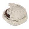 Cat Cave Bed Semi Enclosed Soft Comfortable Warm Cozy Fluffy All Seasons Universal Plush Pet Sleeping Bed for Cats Dogs