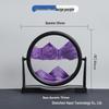 3D Dynamic Sand Art Ornament for Living Room - Round Flowing Sand Painting Home Craft Birthday Gift
