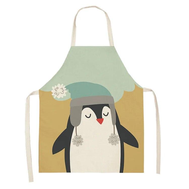 Креативный милый фартук с принтом лисы и кролика для мужчин и женщин, интересные кухонные принадлежности, инструменты для выпечки дома
