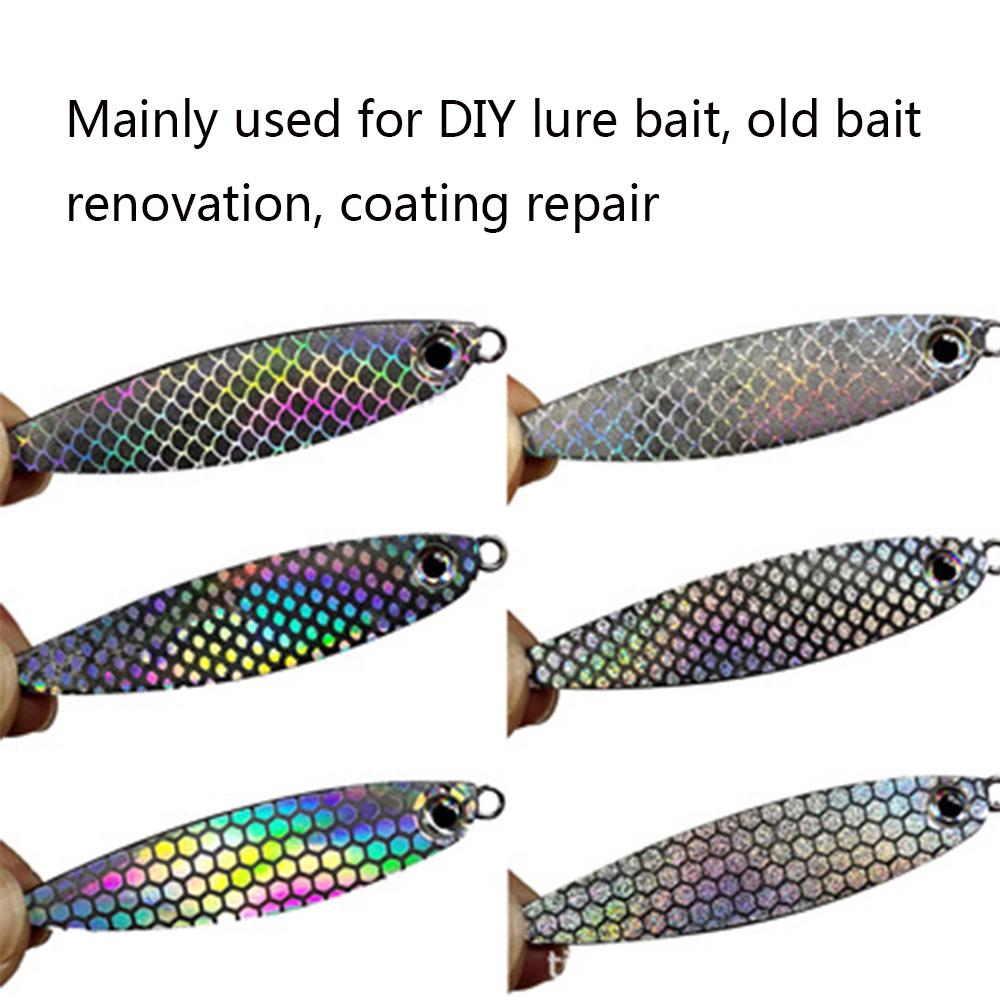 10*20 см рыболовная приманка, флэш-лента, материал для завязывания мушек, наклейка с изменением цвета, голографическая клейкая пленка