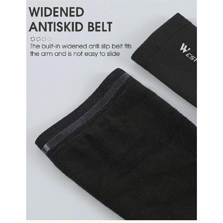 WEST BIKING Thermal Leggings Warm Velvet Leg Sleeves for Running Fitness Sports Gear MTB Road Bicycle Use Autumn Winter plus