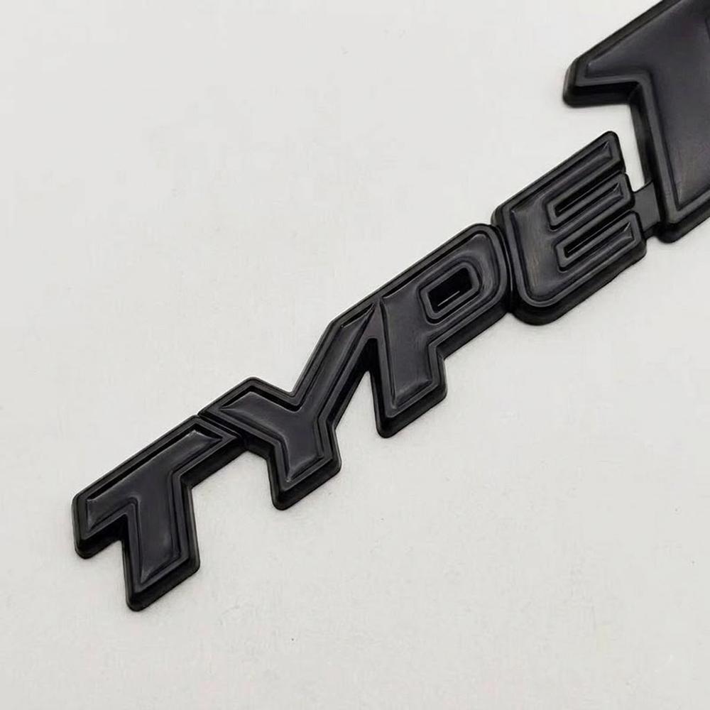 3D Metal Type-R Car Rear Trunk Emblem Badge Sticker For Honda TYPE R Car Styling Accessories DO1