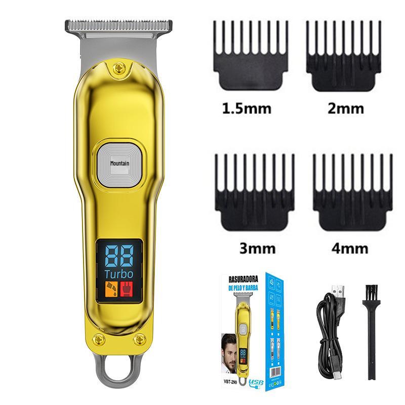 Электрическая машинка для стрижки волос T9 Bald - Профессиональная перезаряжаемая машинка для гравировки и бритья с масляной головкой