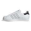 adidas Superstar белые черные контурные унисекс кроссовки обувь-белый основной-черный IF8090