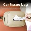 Easy Install Car Tissue Box Holder PU Leather Center Console Organizer  Road Trip