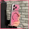 Магнитный чехол для телефона с текстурой денима для iPhone 17 Pro - Гальванизированный, Полное покрытие, Мягкий край, Поддерживает Apple 16 Promax и 14.