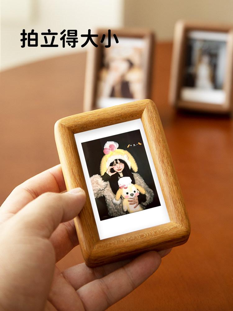 Мини Маленькая 3-дюймовая фоторамка Настольная подставка, для фото Polaroid, годовщины пары, свадьбы, дня рождения, домашнего декора