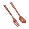 2Pcs Wood Spork Practical Dining Spork Non Scratch Serving Spork  Cooking