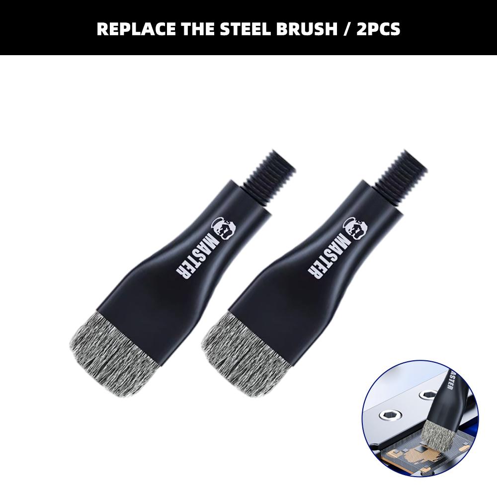 MECHANIC Motherboard IC Debonding Brush with Replacement Head IC Pad Cleaning PCB CPU Clean Dust PCB BGA Repair Tin Glue Removal