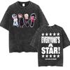 Seconds of Summer Everyones A Star World Tour Vintage Washed T Shirts Men Women Harajuku Hip Hop Oversized Tshirt Streetwear