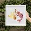ПЭТ полые трафареты для рисования, для DIY скрапбукинга, фотоальбома, рыбы, 300x300 мм