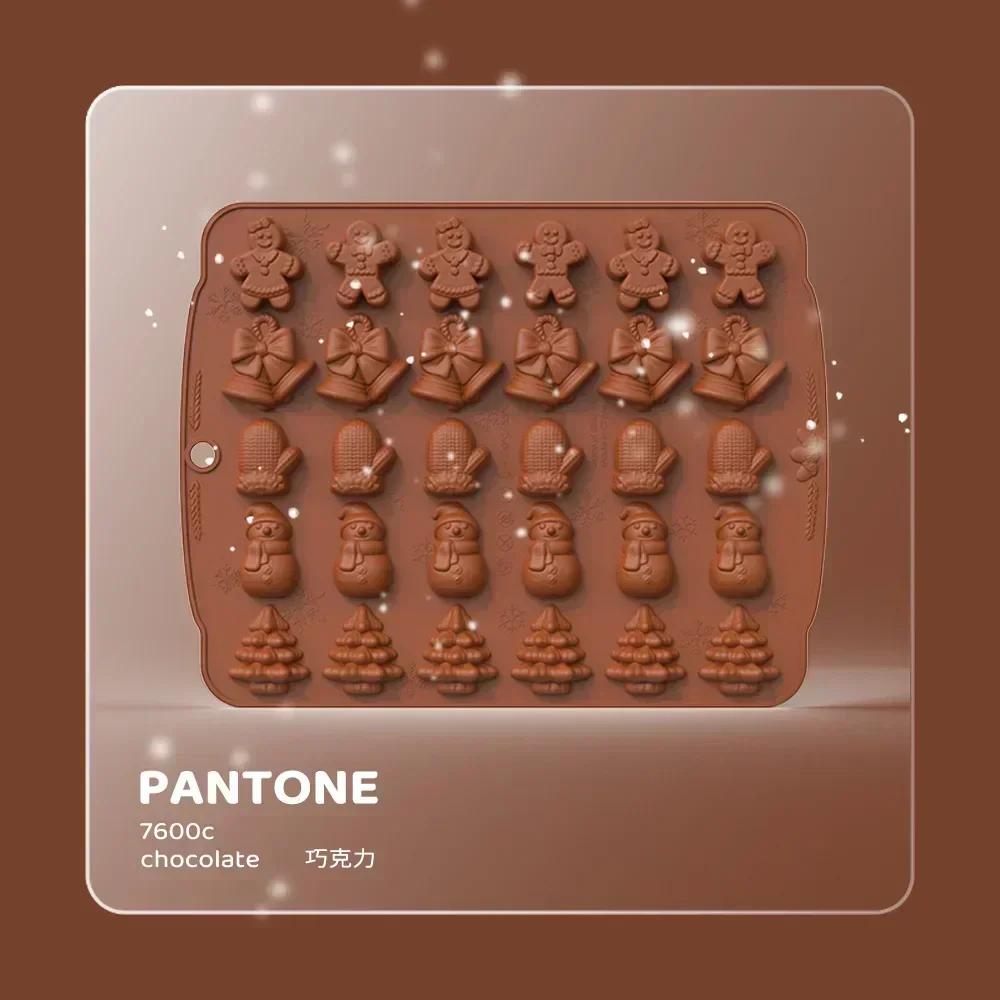 Christmas Cookie Mould Gingerbread Man Christmas Tree Chocolate Mold Halloween Cookie Candy Mold DIY Gummy Drop Mold Cake Tools