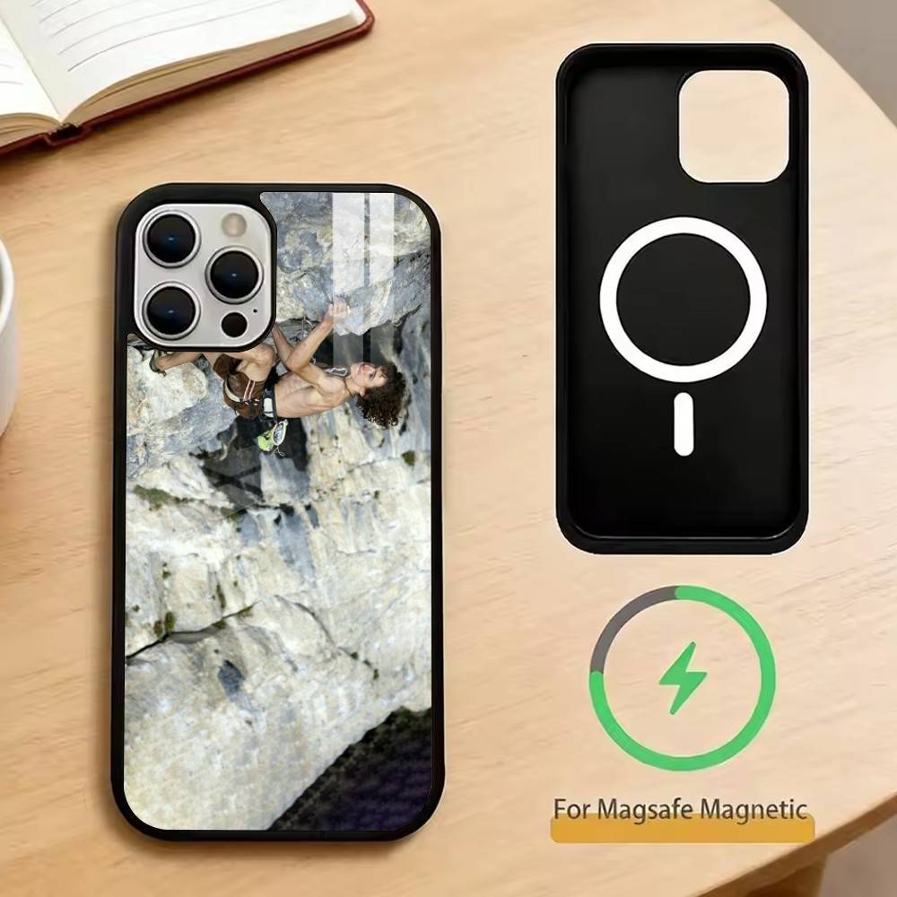 Адам Ондра Чехол для телефона для iPhone 17, 16, 15, 14, 13, 12, 11 Plus, Pro Магнитный с Magsafe Беспроводная зарядка