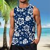 Летний мужской однотонный поглощающий пот дышащий жилет без рукавов с принтом и расширяющимся плечом