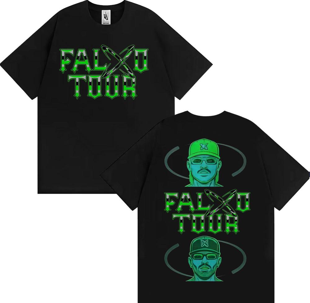 Rapper Feid Ferxxo Falxo Tour 2026 Graphic T-shirts Men Women Fashion Hip Hop Streetwear T Shirt Cotton Casual Oversized T-shirt
