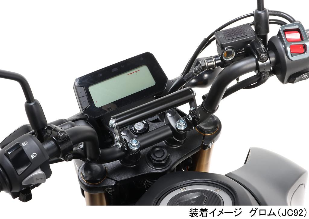 KITACO Регулируемый руль Черный для Monkey 125 CT125 Hunter Cub Dax 125 Универсальный K-TOUR (JB02/JB03/JB05), (Я55/Я65), (JB04/JB06), и т.п.