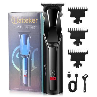 Профессиональная электрическая машинка для стрижки волос с регулировкой скорости, салонное лезвие из нержавеющей стали и точный триммер для окантовки