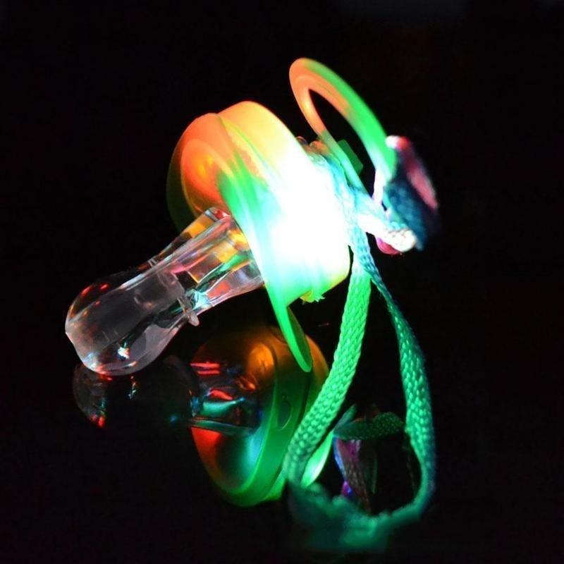 1 шт. Светящаяся соска со светодиодной подсветкой, Блестящая соска, Светящиеся игрушки для баров, вечеринок, фестивалей как для детей, так и для пожилых людей