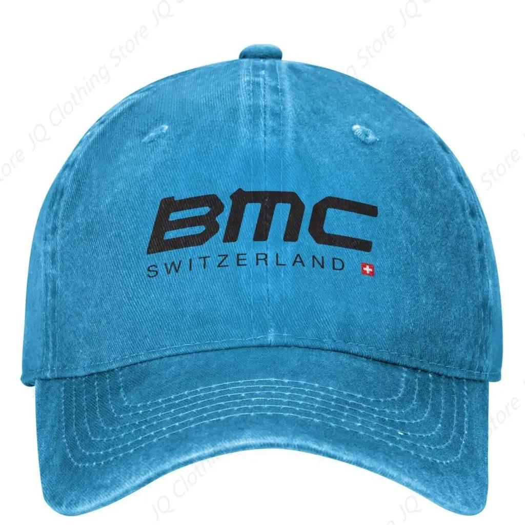 Унисекс Женские Бейсболки BMC для Велосипеда Винтажные Потертые Хлопковые Байкерские Кепки для Велоспорта Snapback Регулируемые