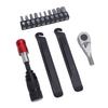 Cycling Ratchet Wrench Set Multitool Tire Levers Portable Cycling Maintenance Kit with Screwdriver Bits for Home