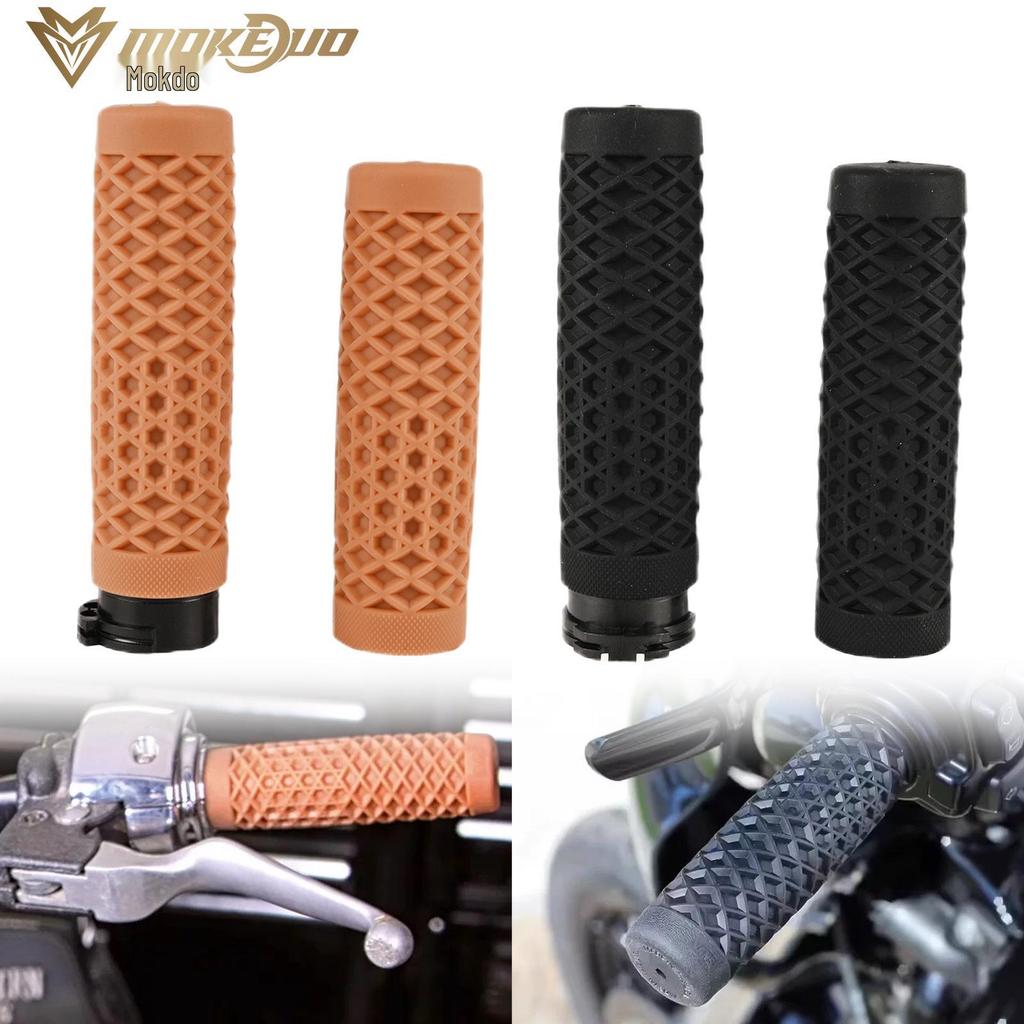 Ручки руля Harley для Street Bob, Fat Boy, Fat Bob, Street Glide и Big Glide - Резиновые накладки для модифицированных рулей.