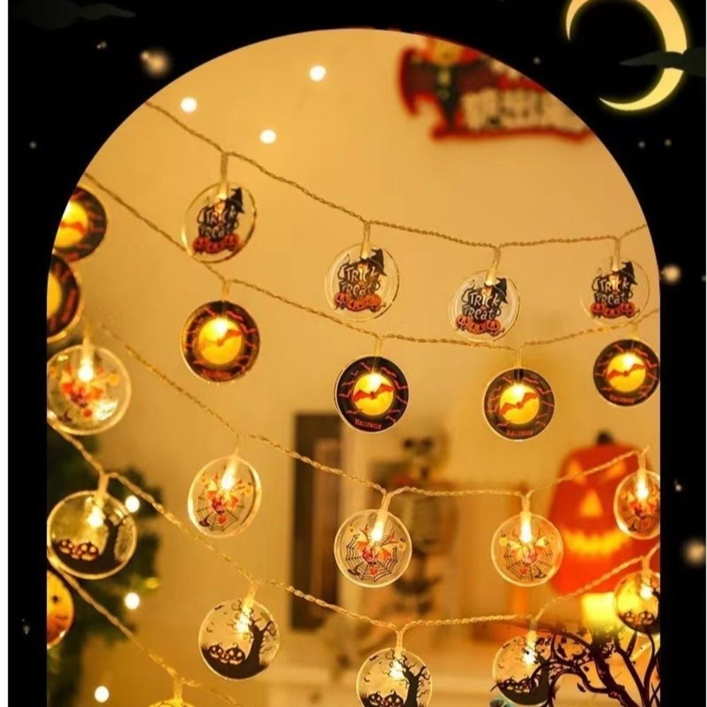 Spiderweb Halloween String Lights Luminous Halloween Festoon Light Street Decoration