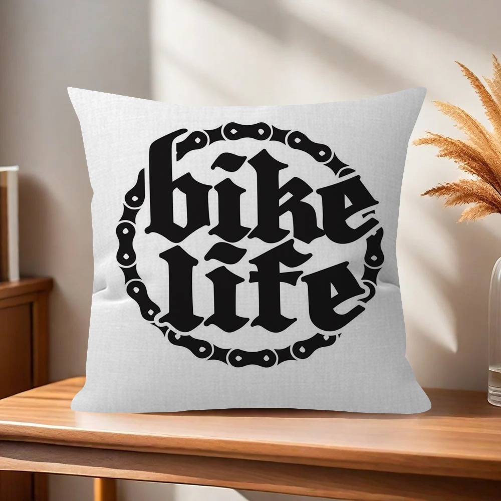 Pillow Gift Home Office Decoration Bedroom Sofa Car Cushion Cover case x BBBianchiS Bike Logo