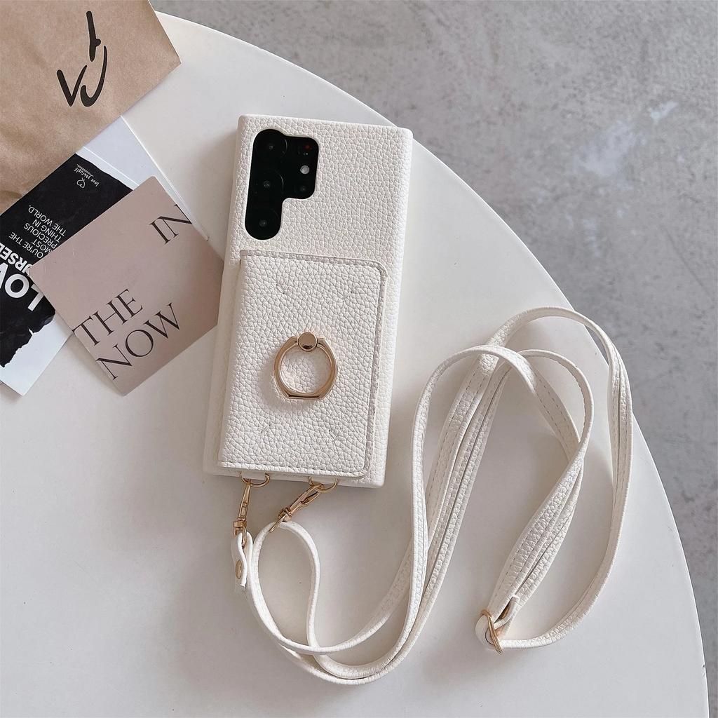 Crossbody Wallet with Card Holder Phone Case for Samsung Galaxy S25 S24 Ultra S23 FE S22 Plus A35 A15 A55 A16 A26 A36 A56 Cover