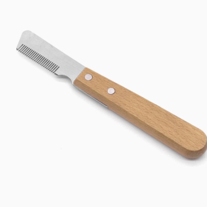Durable Wooden Handle Pet Comb Practical Dog Hair Shedding Removal Grooming Accessory
