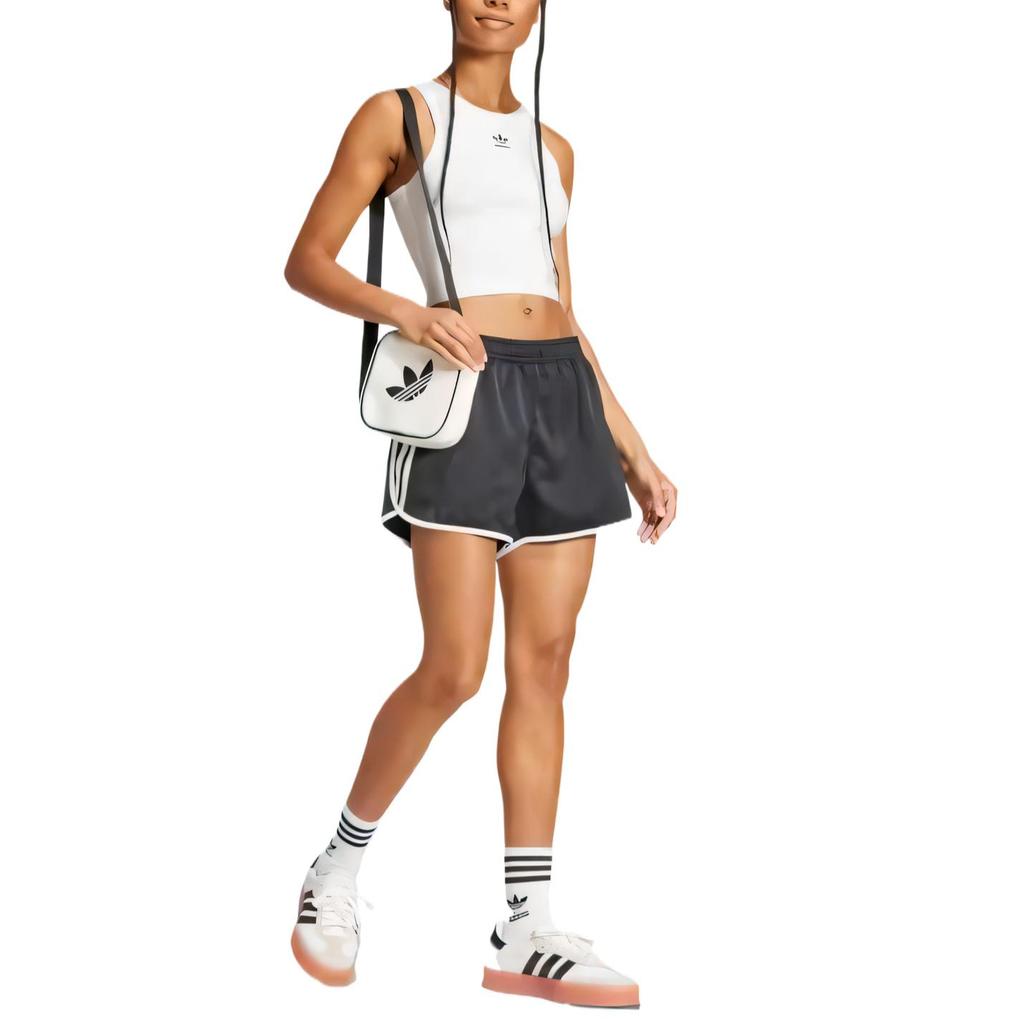 adidas Женская майка Essentials Ribbed Tank Top White для женщин в уличном стиле JC9007