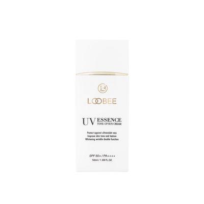 LOOBEE E Essence Tone-up Sun Cream Vegan Inorganic Tea Moist Moisturizing, 50 мл, 1 шт.