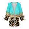 Women's Casual Fashion Caot Retro Printed Lightweight Medium Length Jacket Cardigan