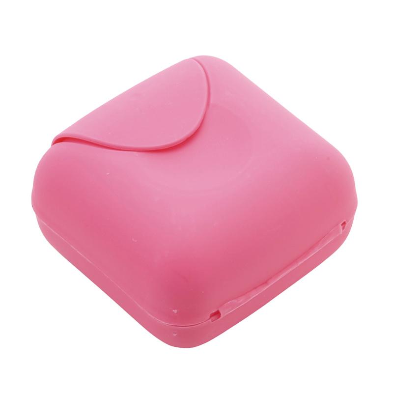 Small/Large Sizes Portable Travel Soap Box With Cover Durable Plastic Soap Dish Holder Candy Colors Case For Bathroom