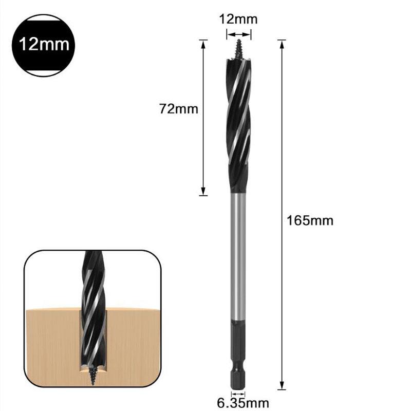 Twist Drill Bit Wood Fast Cut Auger Carpenter Joiner Tool Drill Bit For Wood Cut Suit for Woodworking