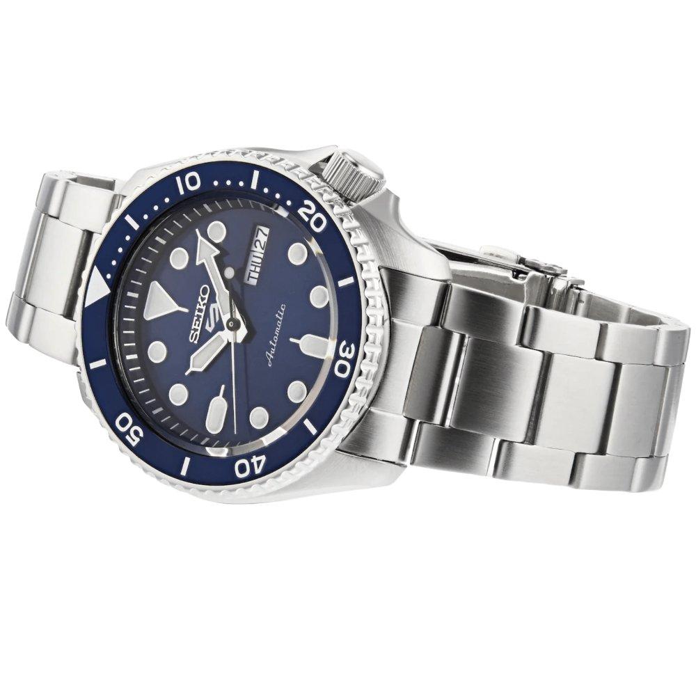 Seiko Мужские автоматические часы 5 Sports SRPD51K1 с синим циферблатом