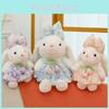 Butterfly Tulip Knot Flower Gauze Skirt Bunny Plush Doll With Cotton Filling