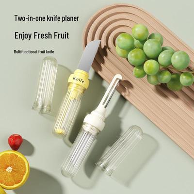 Двусторонняя овощечистка и нож - Портативная многофункциональная яблокочистка