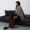 Autumn And Winter Imitation Cashmere Multi-Style With Fringed Large Grid Jacquard Cape Shawl Scarf Female Source Shawl