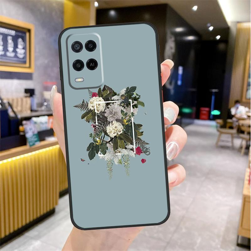 Эстетичный Цветочный Чехол Для Oppo A5 Pro A15 A17 A57 A77 A60 A80 A40 A18 A38 A58 A78 A98 A96 A76 A16 A94 A74 A54