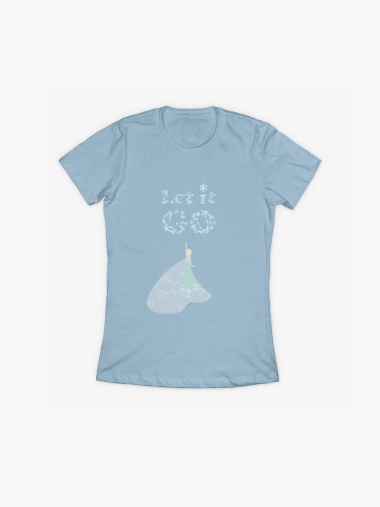 Frozen Let it snow Fitted T-Shirt