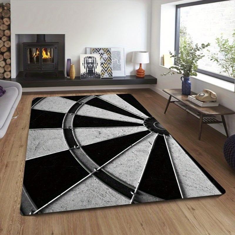 Thanksgiving Turkey Maple Leaf Autumn Harvest Print Large Area Rug Soft Flannel Non Slip Floor Carpet for Living Room Home Decor