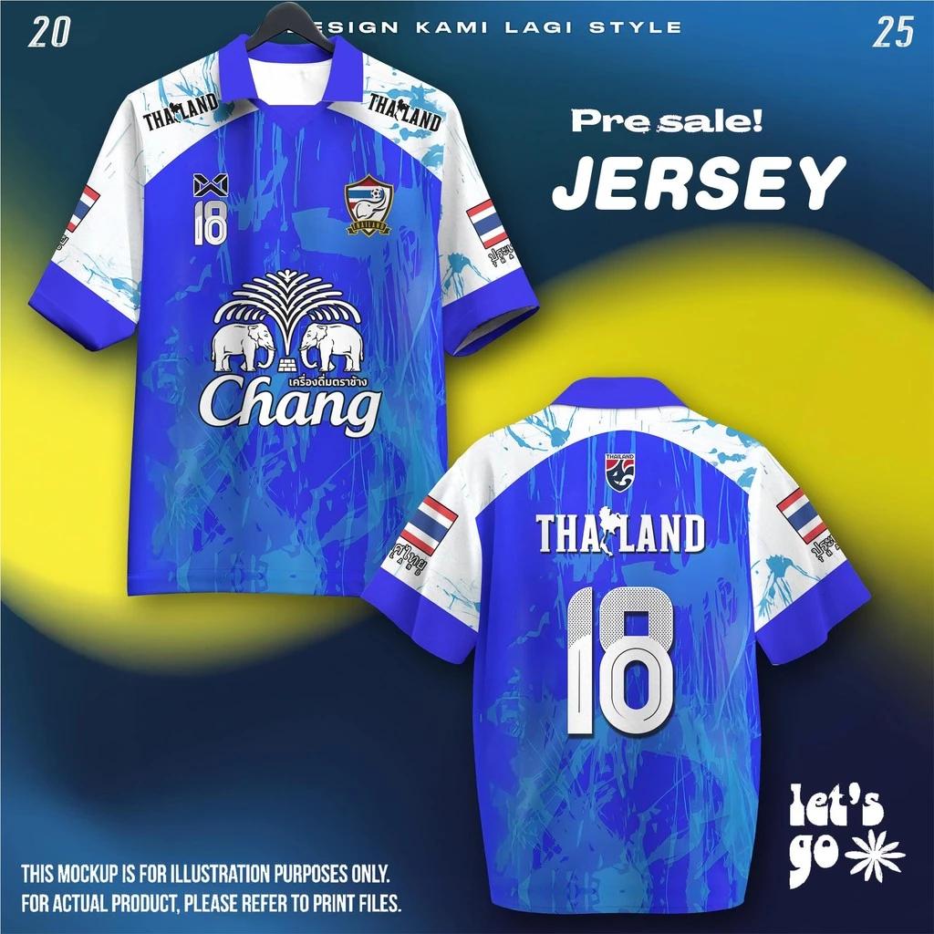 ТАИЛАНД Футбол Футбол Поло Винтажная Футболка Национальный Флаг Логотип Слона Значок Унисекс Мужчины Женщины ДЖЕРСИ Принт Быстросохнущая С Коротким Рукавом Форма