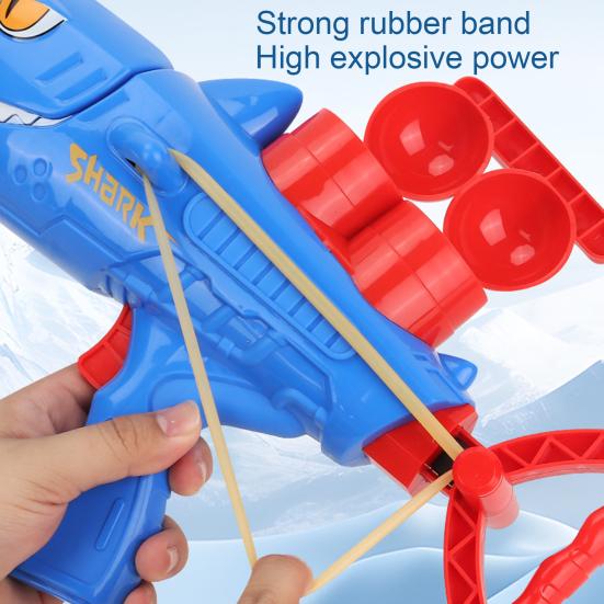 Yousheng Snowball Launcher Shark Shape Snowball Maker для детей Простая форма для изготовления снежков Игрушка для снежков на открытом воздухе для зимних развлечений