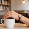 Минималистичные кварцевые часы для женщин с кожаным ремешком и круглым циферблатом для повседневного ношения
