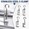 Pull Ring C-clamp Adjustable Fixed Holder Clip High Quality Square Clamp  Hardware Fasteners