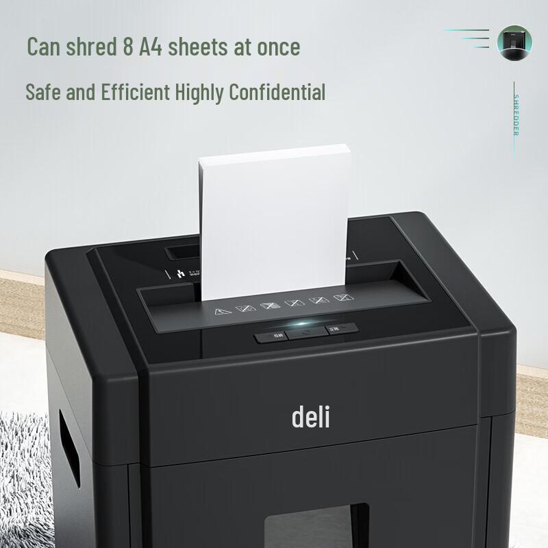 Deli Level 5 Micro-Cut Paper Shredder CN plug (adapter included)