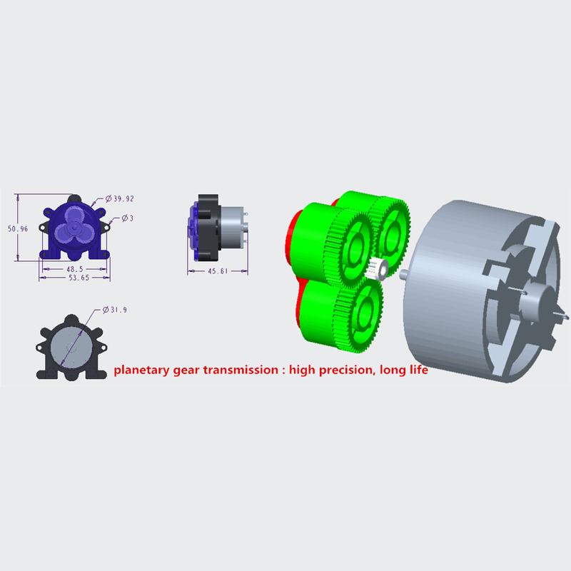 High-Flow Peristaltic Pump 12V Miniature Dosing Pump Peristaltic Hose Pump for Lab Aquarium Chemical Analysis