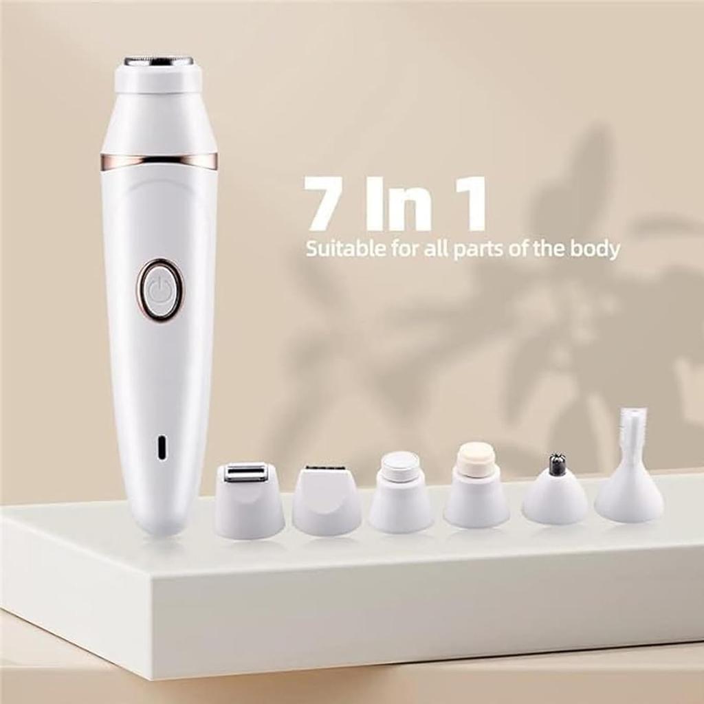 Женский эпилятор для лица, удаление волос на лице для женщин, бритва для тела 7 в 1, подходит для лица, тела, ног, подмышек (7 В 1)